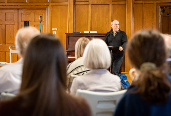 Group in Adult Education looking ahead to speaker